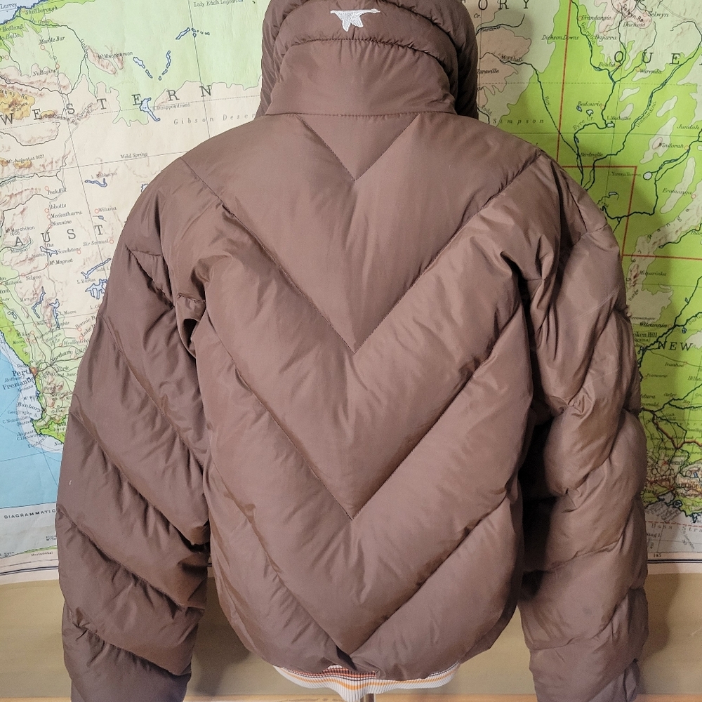 Vintage Mountain Product's 1970s brown down ski jacket coat Size XXL - Picture 6 of 8